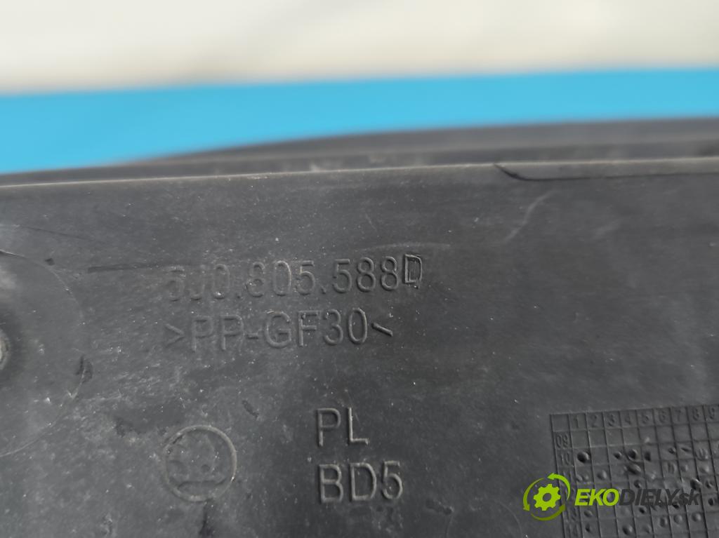 Skoda Fabia II 2007-2014 1.6 tdi CAYA 105 HP manual 77 kW 1598 cm3 5- pas predný 5J0805588D (Výstuha predná)