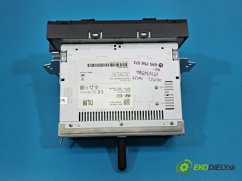 Kia Optima IV 2015-2020 1.6 T-GDI 180 hp automatic 132.4 kW 1591 cm3 4- Radio továrna: 96560-D4DA1WK