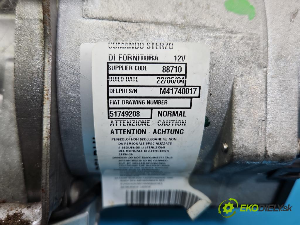 Lancia Ypsilon II 2003-2011 1.2 16V 80 hp manual 59 kW 1242 cm3 3- čerpadlo posilovač 51749208 (Servočerpadlo)