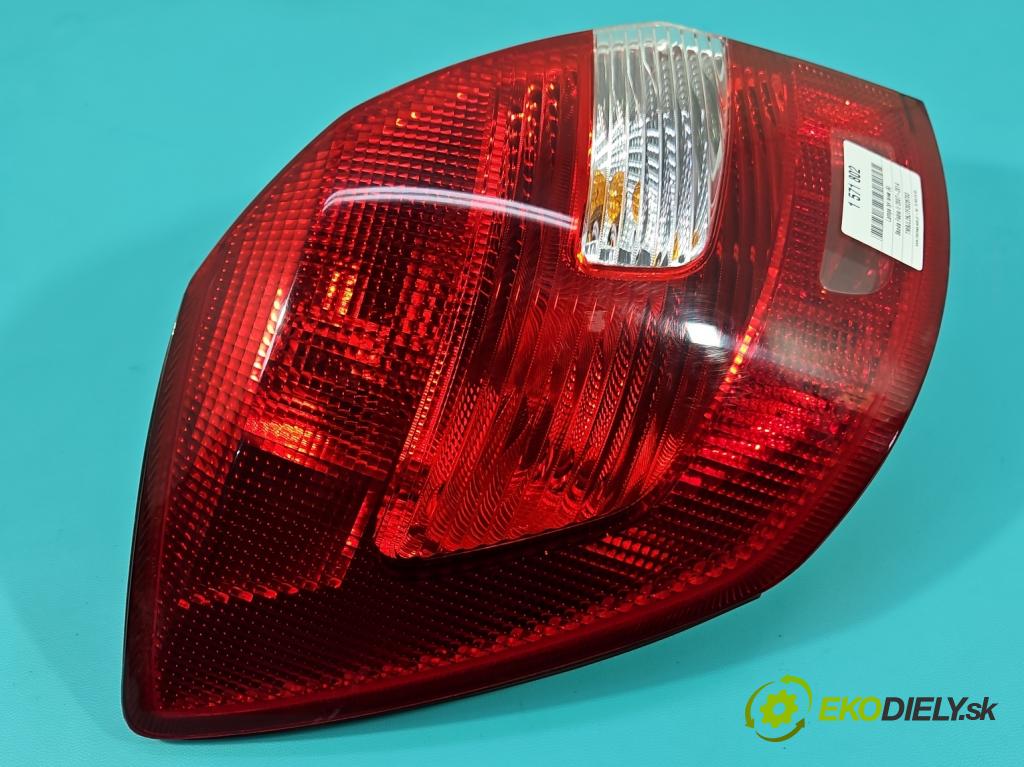 Skoda Fabia II 2007-2014 1.6 tdi 105 HP manual 77 kW 1598 cm3 5- svetlo / reflektor zadné ľavé 5J6945095 (Kľučka dverí ostatné)