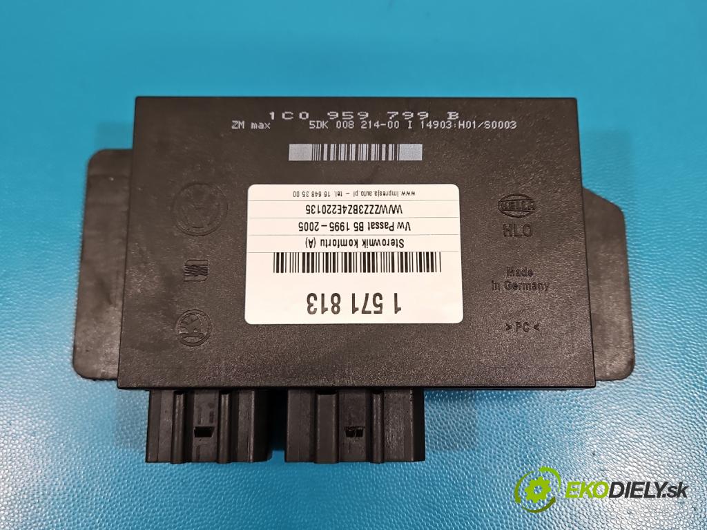 Vw Passat B5 1995-2005 1.9 tdi 131 HP manual 96 kW 1896 cm3 5- riadiaca jednotka komfortu 1C0959799B
