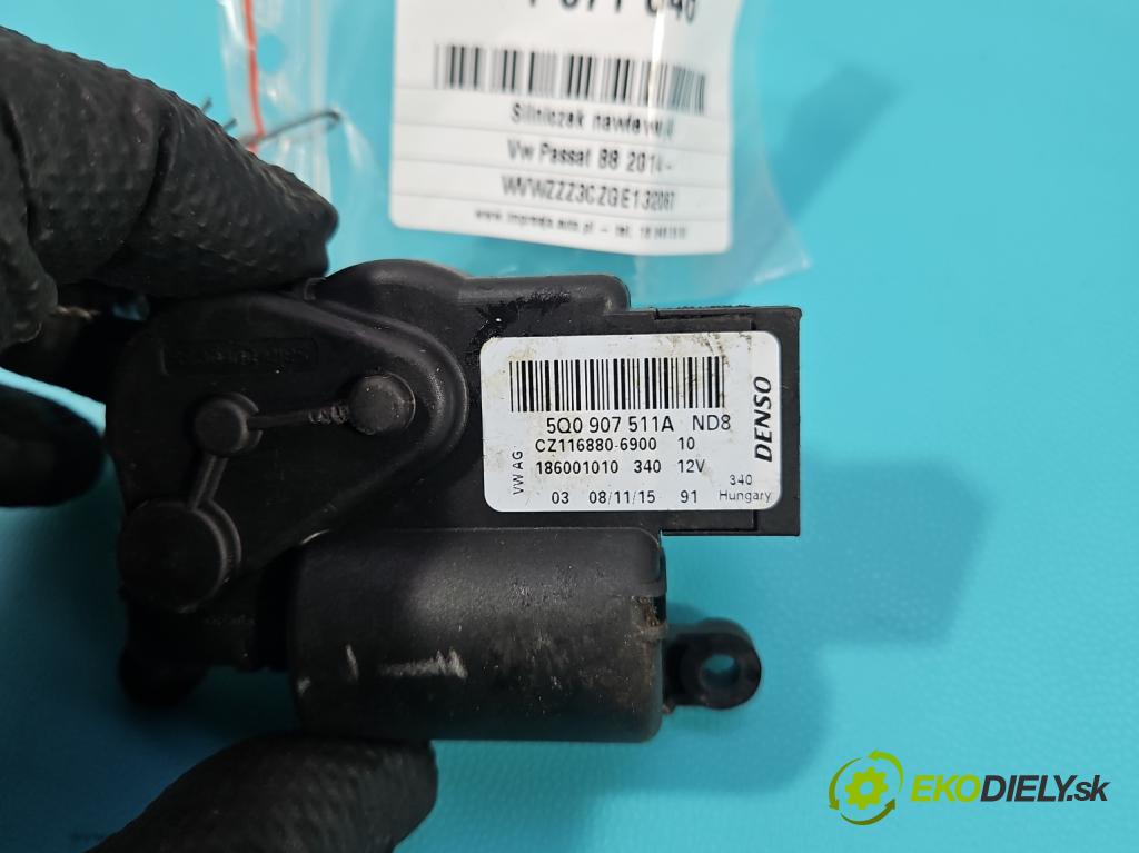 Vw Passat B8 2014 - 2.0 tdi 150 HP automatic 110 kW 1968 cm3 5- motor: kúrenia 5Q0907511A