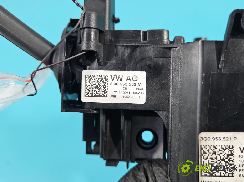 Vw Passat B8 2014 - 2.0 tdi 150 hp automatic 110 kW 1968 cm3 5- Přepínač sdružený 3Q0953521P (Páčky pod volantem)