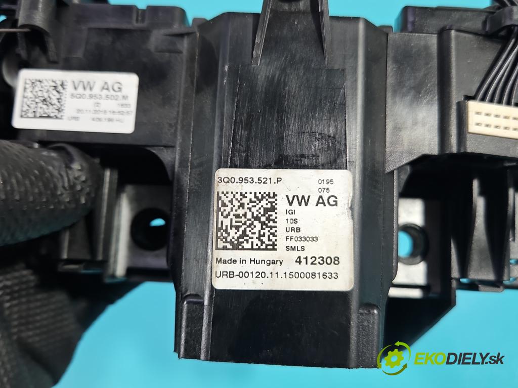 Vw Passat B8 2014 - 2.0 tdi 150 hp automatic 110 kW 1968 cm3 5- Přepínač sdružený 3Q0953521P (Páčky pod volantem)