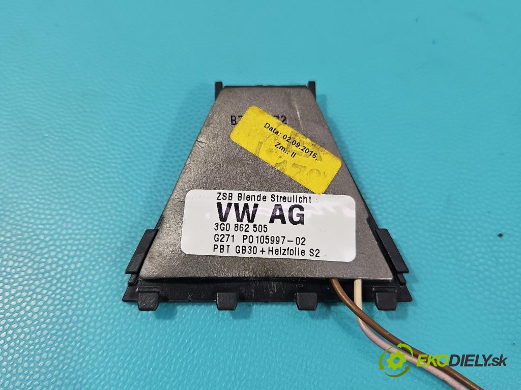 Vw Passat B8 2014 - 2.0 tdi 150 HP automatic 110 kW 1968 cm3 5- snímač stmievania 3G0862505