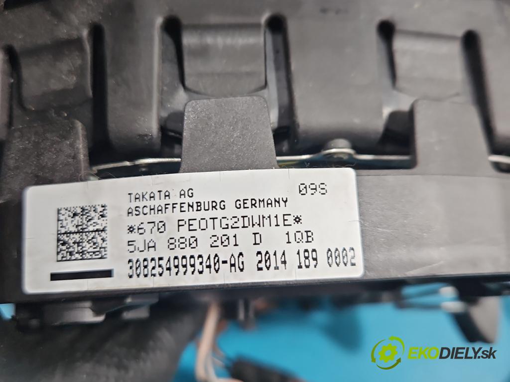 Skoda Fabia II 2007-2014 1.6 tdi CAYA 105 HP manual 77 kW 1598 cm3 5- airbag vzduchové soubor: 5JA880201D