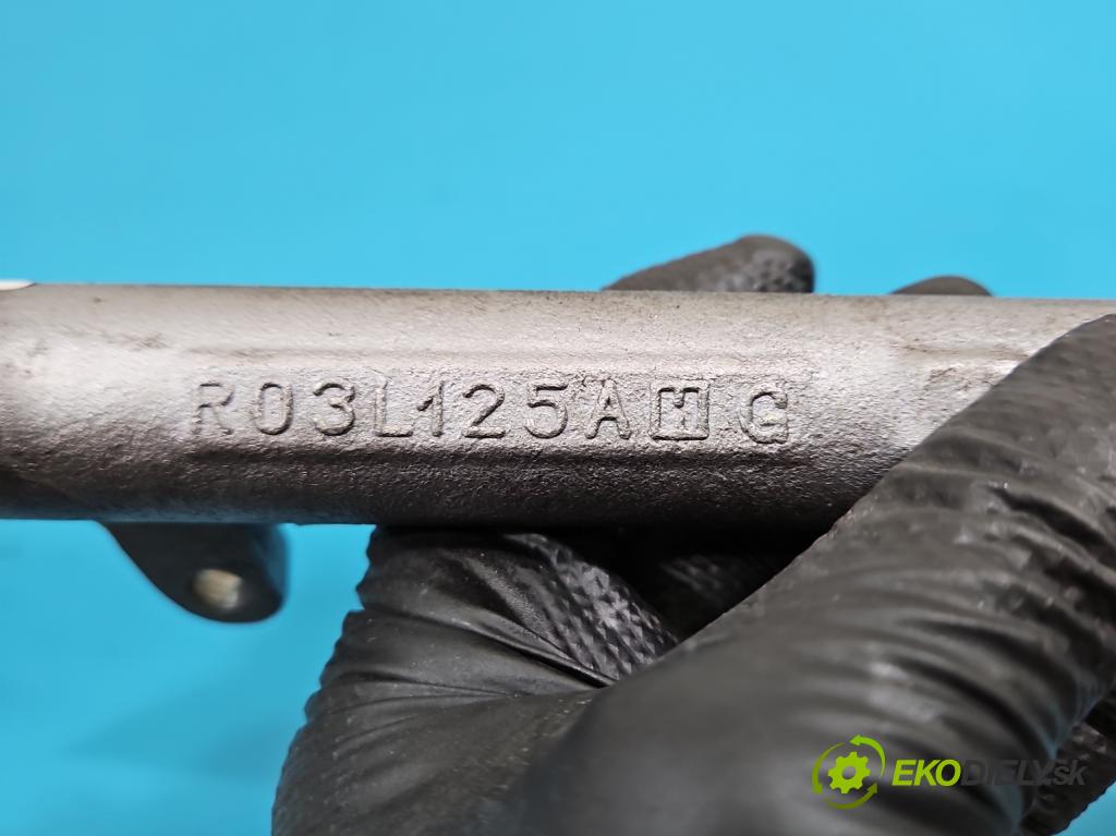 Skoda Fabia II 2007-2014 1.6 tdi CAYA 105 hp manual 77 kW 1598 cm3 5- lišta vstřikovací 03L130089B (Vstřikovací lišta)