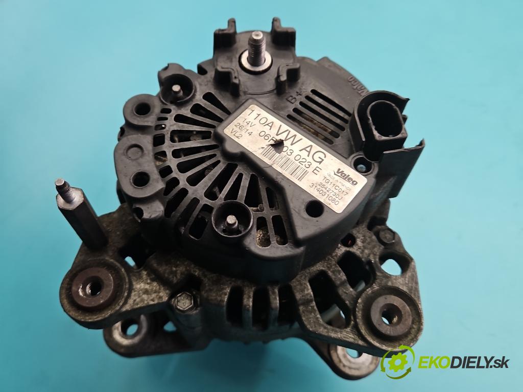 Skoda Fabia II 2007-2014 1.6 tdi CAYA 105 HP manual 77 kW 1598 cm3 5- Alternator 2542730J (Alternátor)