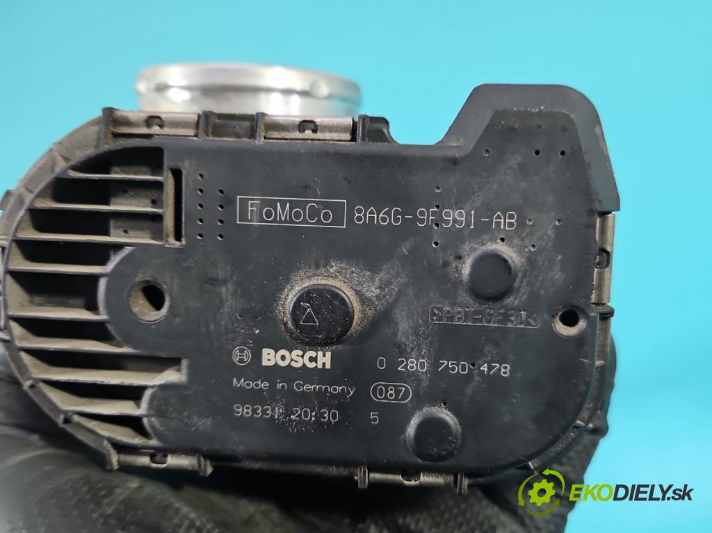 Ford Fiesta Mk7 2008-2017 1.2 16V 82 HP manual 60 kW 1242 cm3 3- klapka 8A6G-9F991-AB (Škrtiaca klapka)