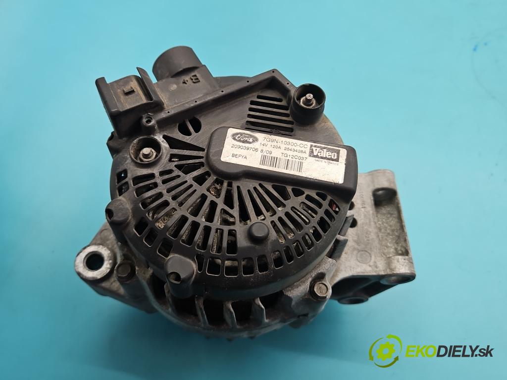 Ford Fiesta Mk7 2008-2017 1.2 16V 82 HP manual 60 kW 1242 cm3 3- Alternator 7G9N-10300-CC (Alternátor)