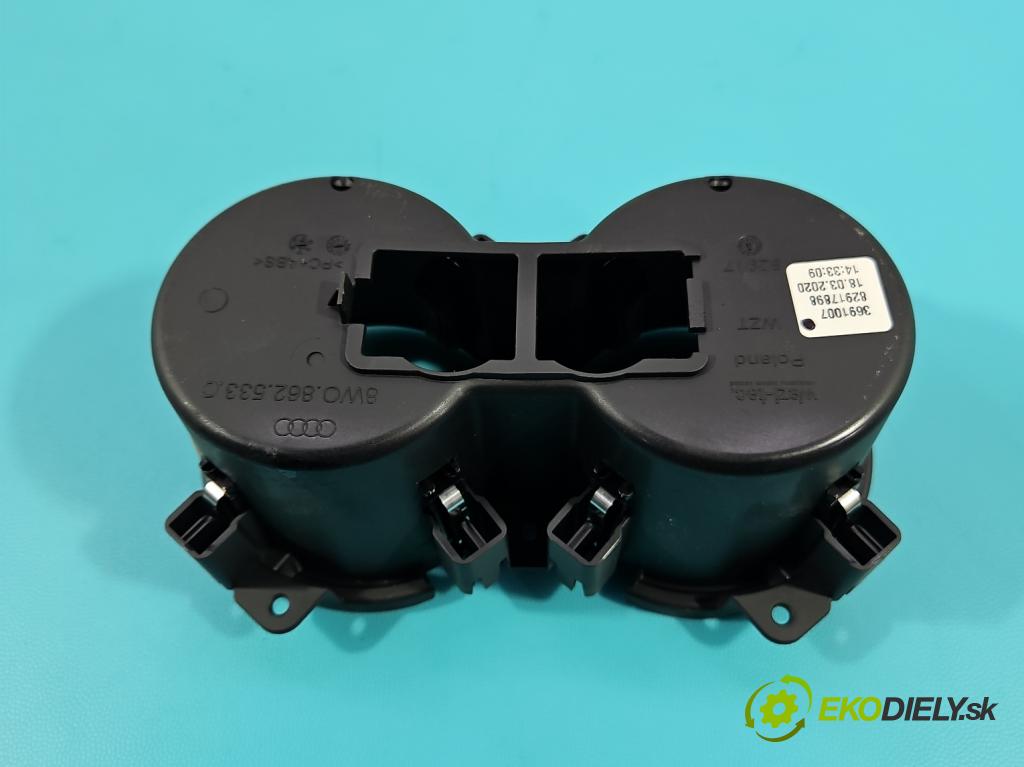 Audi A4 B9 2015-2024 2.0 TDI 190 HP automatic 140 kW 1968 cm3 5- Rukojeť: na nápoje: 8W0862533C (Držiak (úchyt) na nápoje)