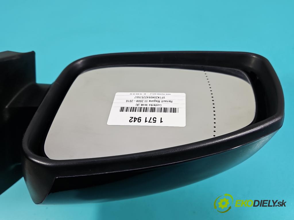 Renault Megane III 2008-2016 2.0 Tce 179KM manual 132 kW 1998 cm3 5- zrkadlo ľavé  (Kľučka dverí ostatné)