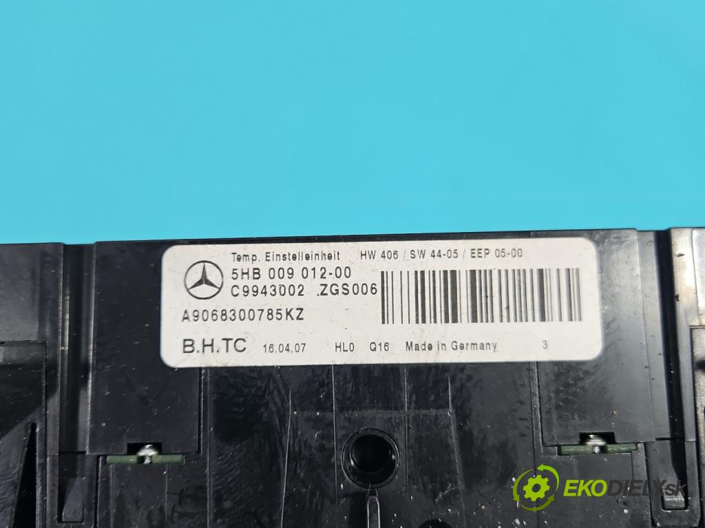 Mercedes Sprinter II 906 2006-  2.1 cdi 109 HP manual 80 kW 2148 cm3 5- panel kúrenia A9068300785KZ