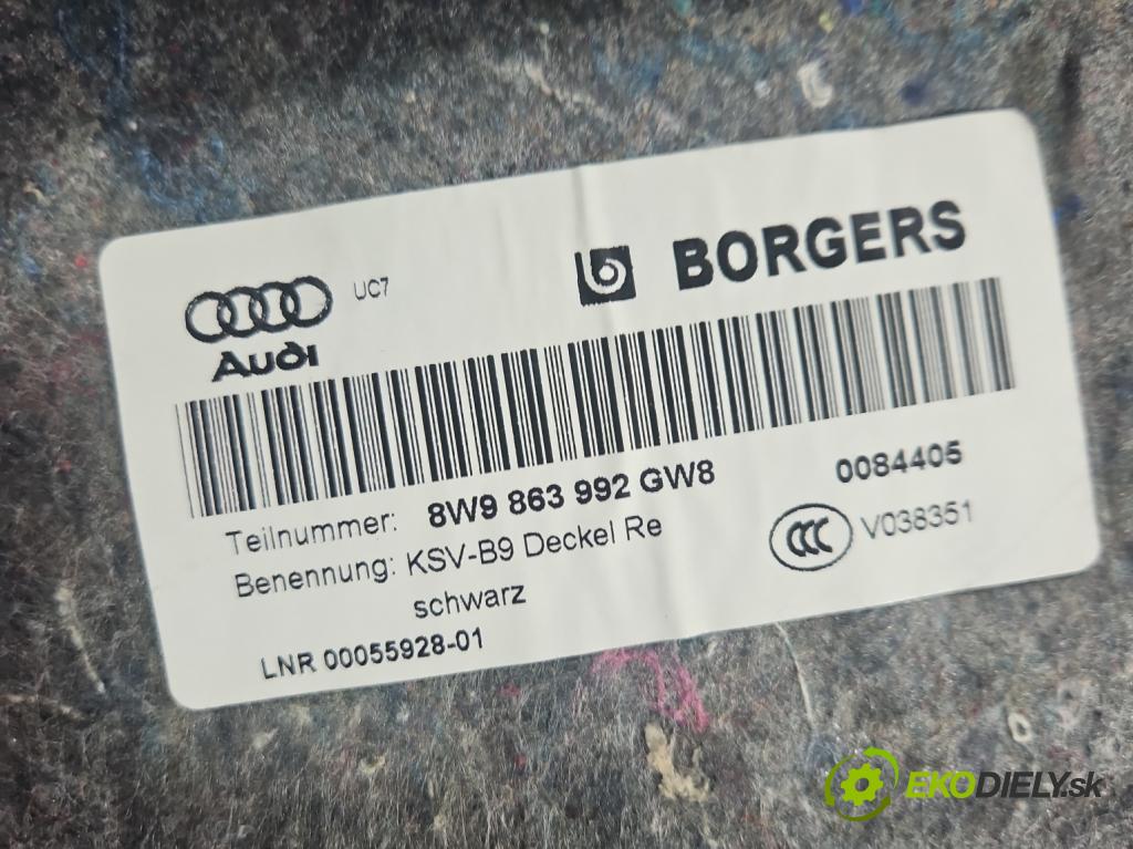 Audi A4 B9 2015-2024 2.0 TDI 190 HP automatic 140 kW 1968 cm3 5- Čalounictví: kufra: pravé 8W9863880H