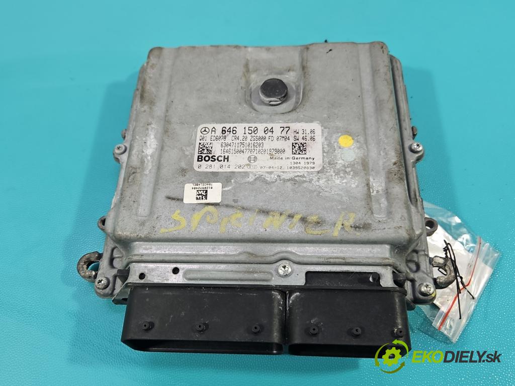 Mercedes Sprinter II 906 2006-  2.1 cdi 109 HP manual 80 kW 2148 cm3 5- riadiaca jednotka motora A6461500477