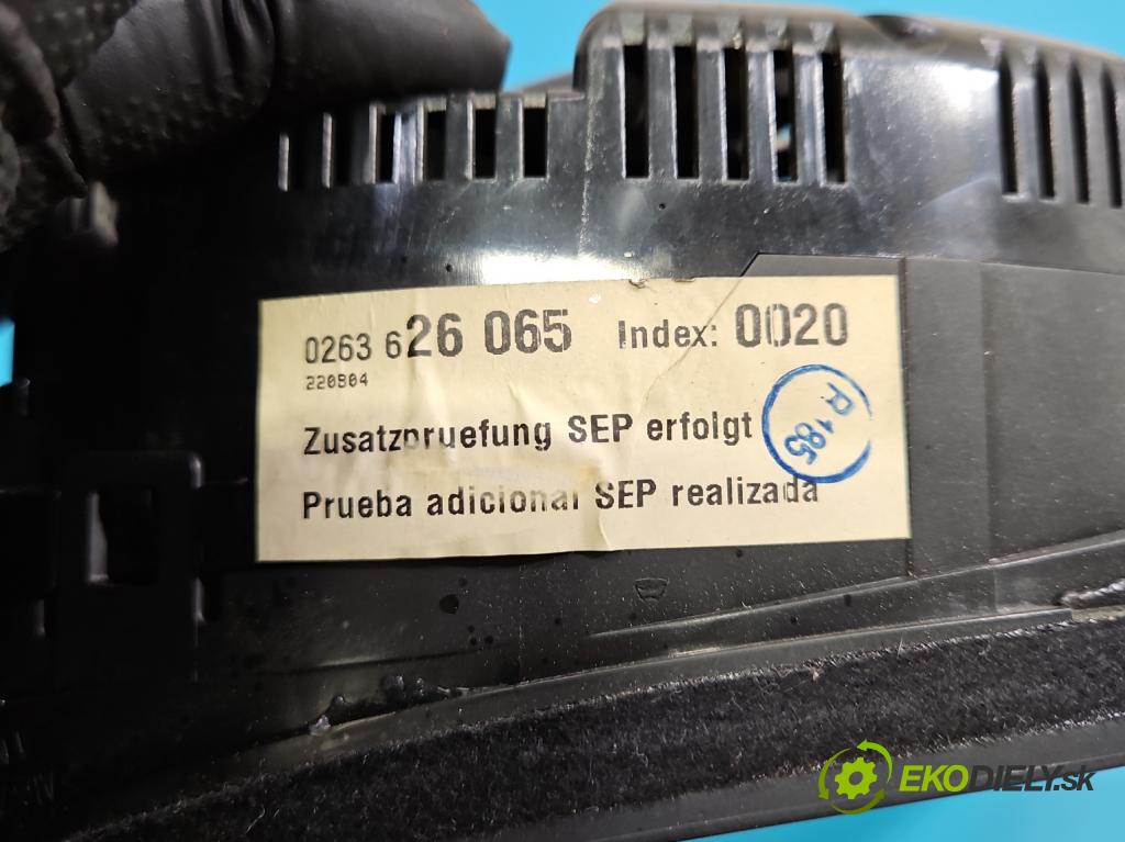Audi A4 B7 2004-2008 3.0 tdi BKN: 204 HP automatic 150 kW 2967 cm3 5- prístrojovka/ budíky 0263626065 (Prístrojová doska)