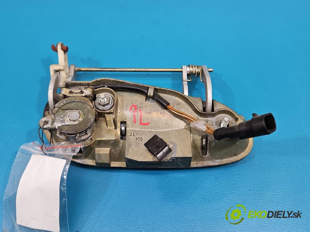 Opel Omega B 1994-2003 2.2 16V 144 HP manual 106 kW 2198 cm3 4- rukoväť predné ľavé mimo:  (Kľučka dverí vonkajšia predná ľavá)