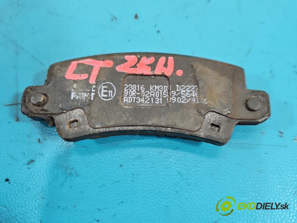 Toyota Corolla E12 2001-2009 2.0 D4D 90 HP manual 66 kW 1995 cm3 5- Štíty: brzdové zadné