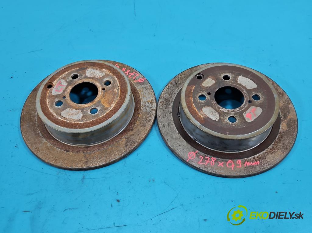 Toyota Corolla E12 2001-2009 2.0 D4D 90 HP manual 66 kW 1995 cm3 5- Štíty: brzdové zadné