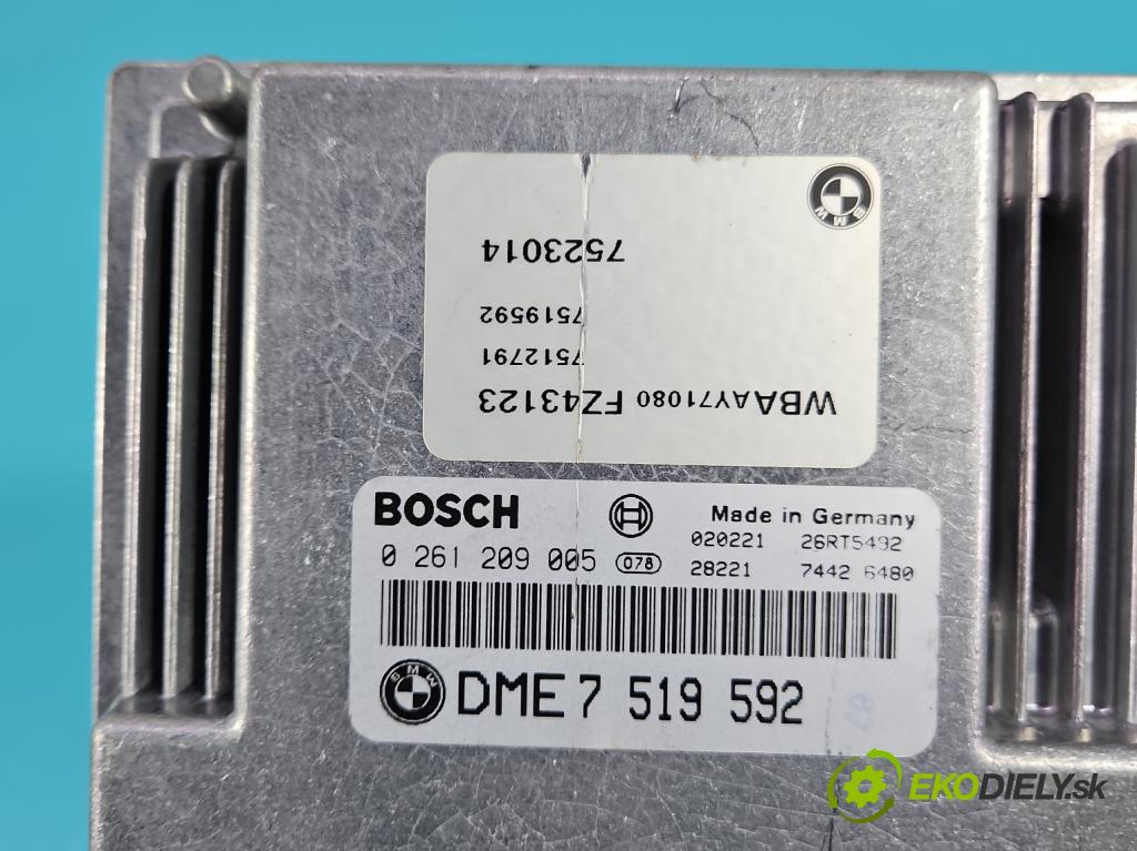 Bmw 3 E46 1998-2007 2.0 16V 143 hp manual 105 kW 1995 cm3 4- řídící jednotka motoru 0261209005
