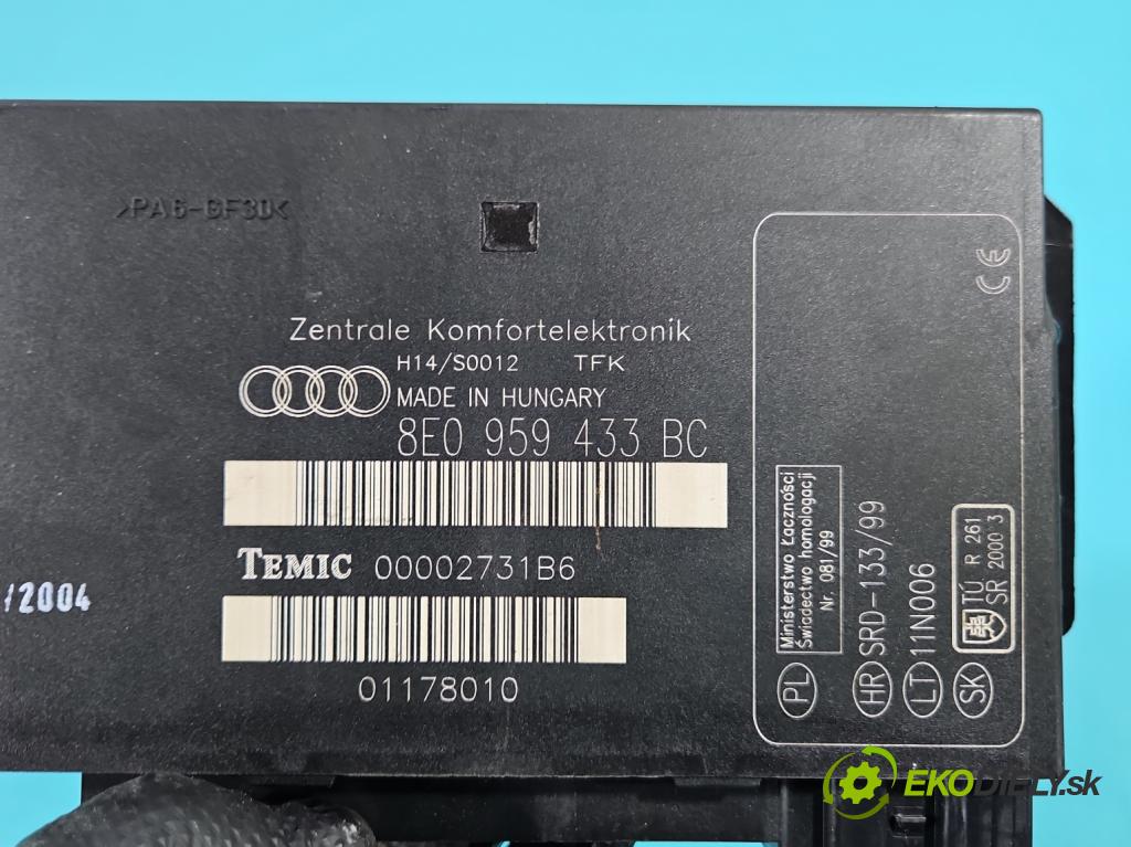 Audi A4 B6 2000-2004 1.9 tdi 131 HP manual 96 kW 1896 cm3 5- riadiaca jednotka komfortu 8E0959433BC