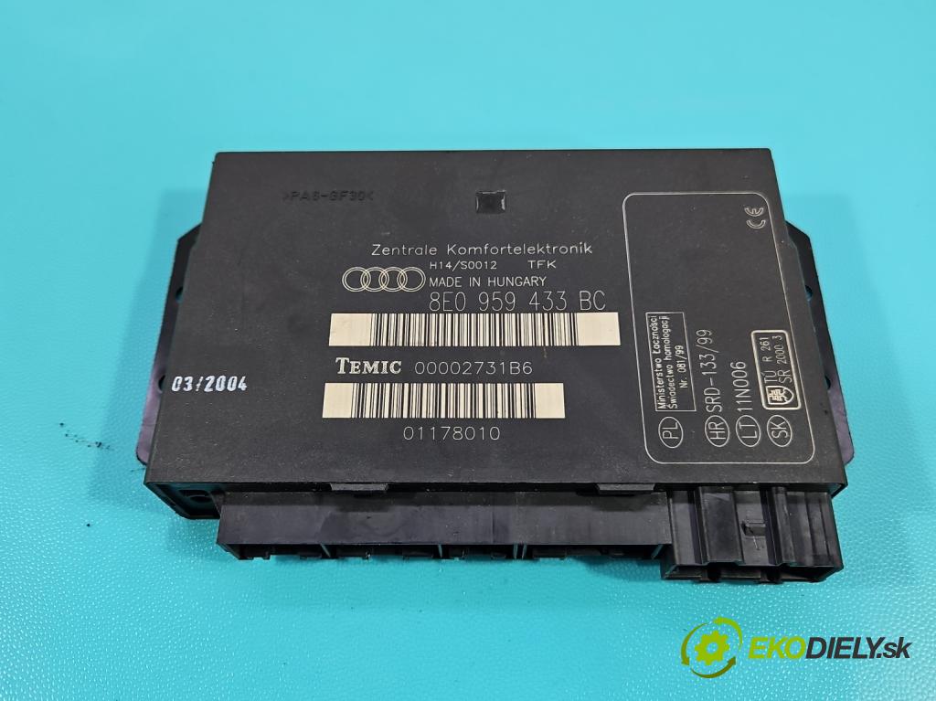 Audi A4 B6 2000-2004 1.9 tdi 131 HP manual 96 kW 1896 cm3 5- riadiaca jednotka komfortu 8E0959433BC