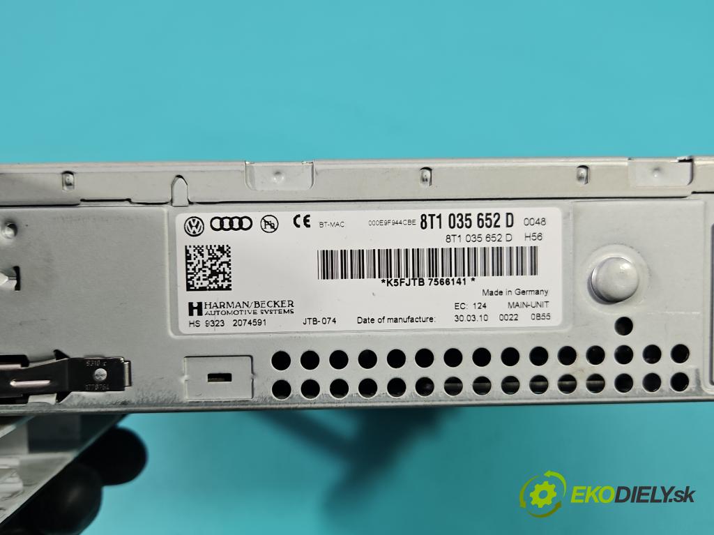 Audi A5 8T 2007-2016 3.0 tdi 239KM automatic 176 kW 2967 cm3 5- Navigácia: čítačka 8T1035652D
