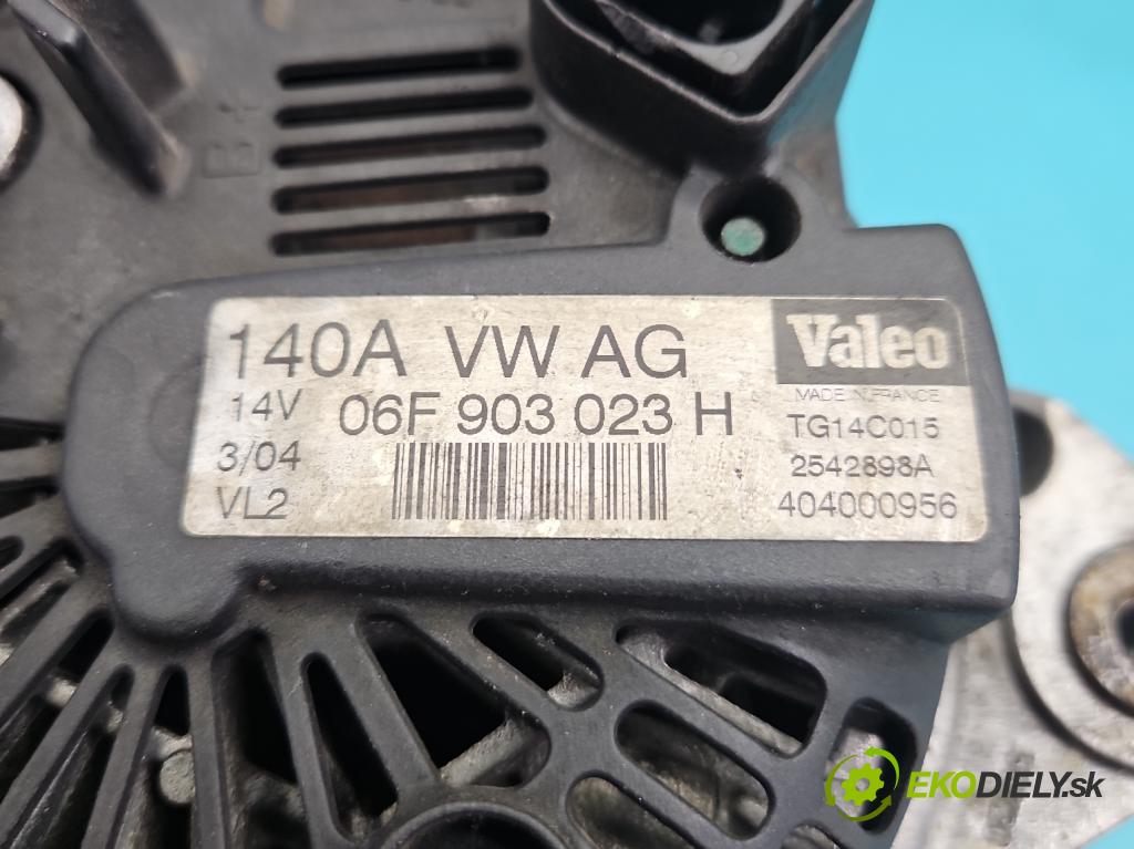 Audi A4 B6 2000-2004 1.9 tdi 131 HP manual 96 kW 1896 cm3 5- Alternator 06F903023H (Alternátor)