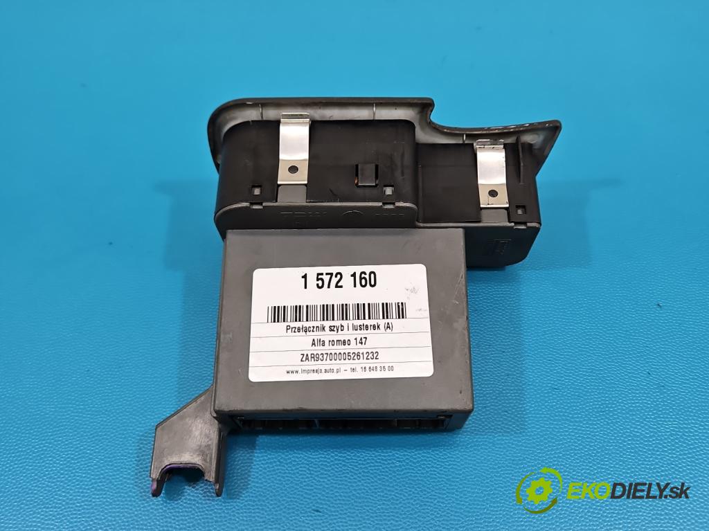 Alfa romeo 147 1.9 jtd 120 HP manual 88 kW 1910 cm3 3- prepínač okien spätných zrkadiel 60352700