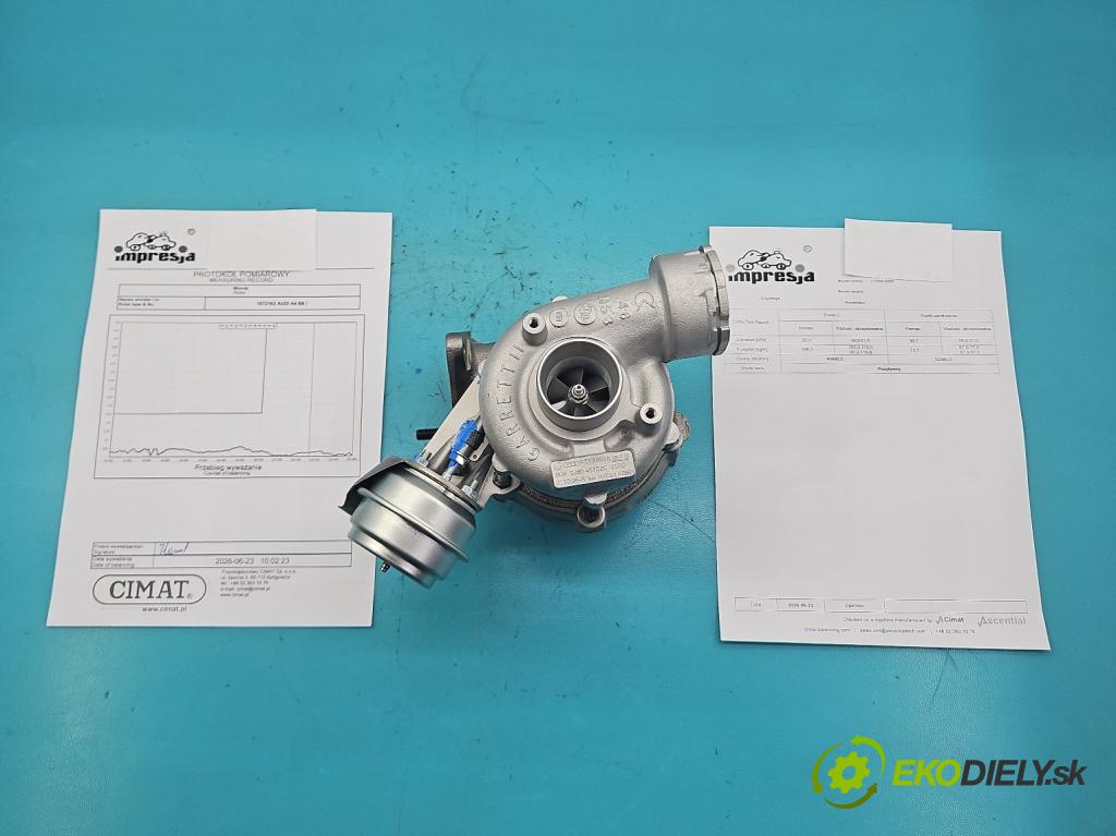 Audi A4 B6 2000-2004 1.9 tdi 131 HP manual 96 kW 1896 cm3 5- turbodúchadlo, turbo repasovaná 717858-5