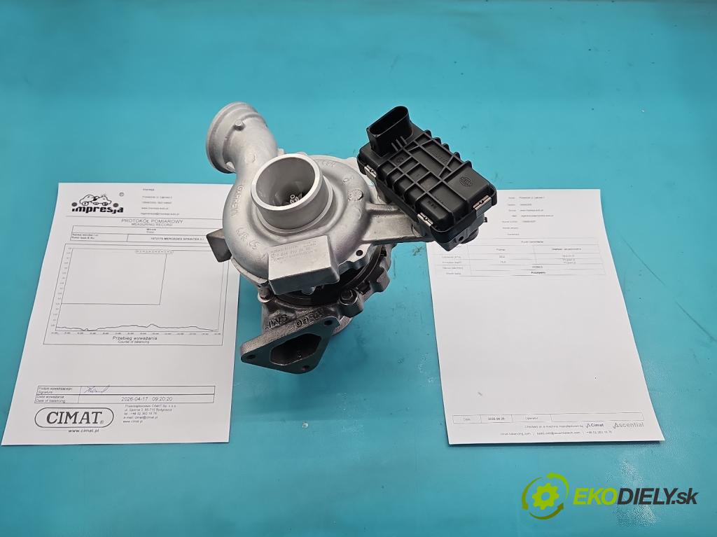 Mercedes Sprinter II 906 2006-  2.2 cdi 109 HP manual 80 kW 2148 cm3 5- turbodúchadlo, turbo repasovaná 759688-7