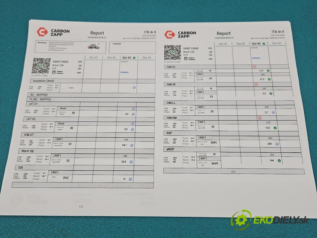 Mercedes Sprinter II 906 2006-  2.2 cdi 109 hp manual 80 kW 2148 cm3 5- vstřikovač 0445115069 (Vstřikovač paliva)