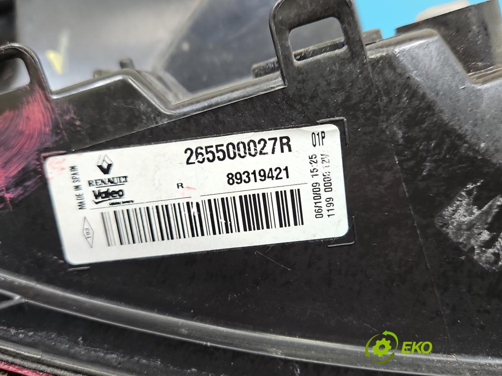 Renault Megane III 2008-2016 2.0 Tce 179KM manual 132 kW 1998 cm3 5- svetlo / reflektor zadné pravé  (Kľučka dverí ostatné)