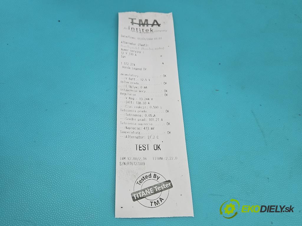 Honda Legend IV 2004-2012 3.5 V6 295HP automatic 217 kW 3471 cm3 4- Alternator (Alternátor)