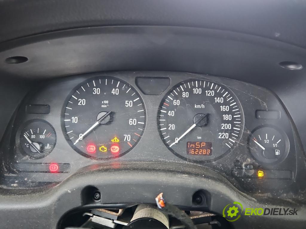 Opel Astra II 1998-2009 1.6 8V 84KM manual 62 kW 1598 cm3 5- prístrojovka/ budíky 24451504ZL (Prístrojová doska)