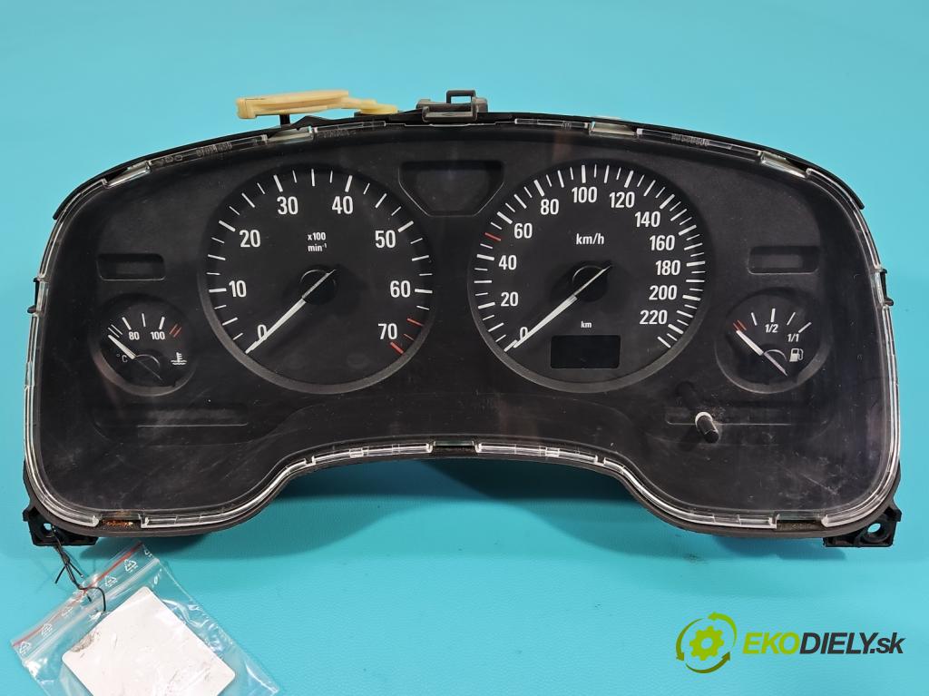 Opel Astra II 1998-2009 1.6 8V 84KM manual 62 kW 1598 cm3 5- prístrojovka/ budíky 24451504ZL (Prístrojová doska)