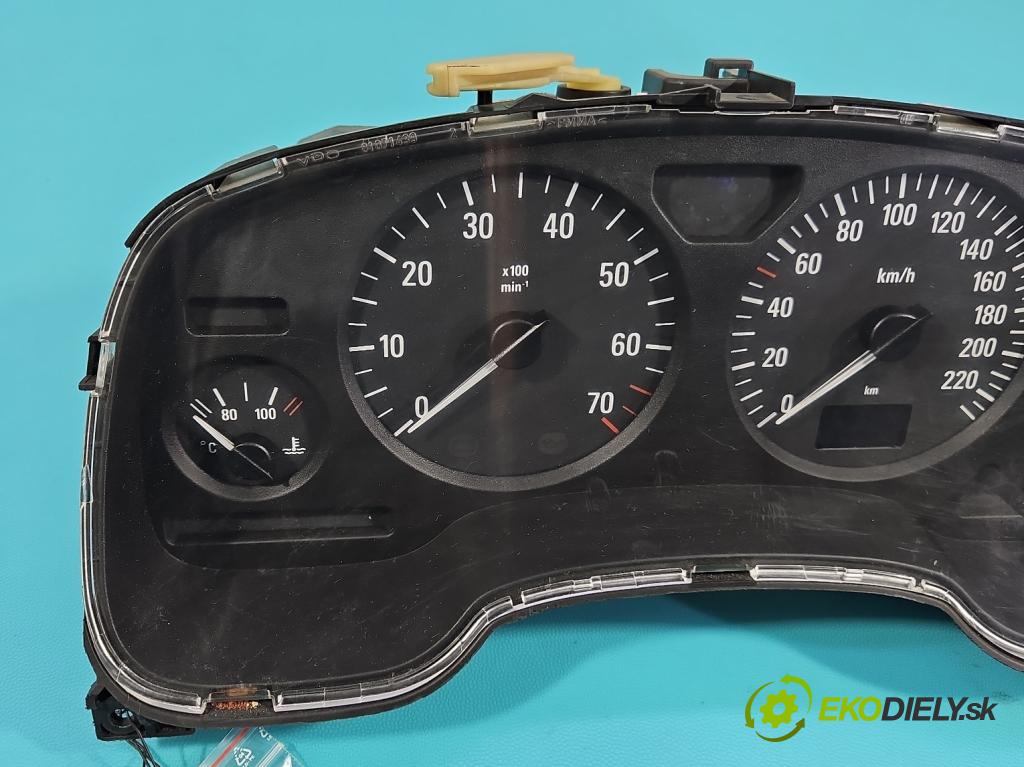 Opel Astra II 1998-2009 1.6 8V 84KM manual 62 kW 1598 cm3 5- prístrojovka/ budíky 24451504ZL (Prístrojová doska)