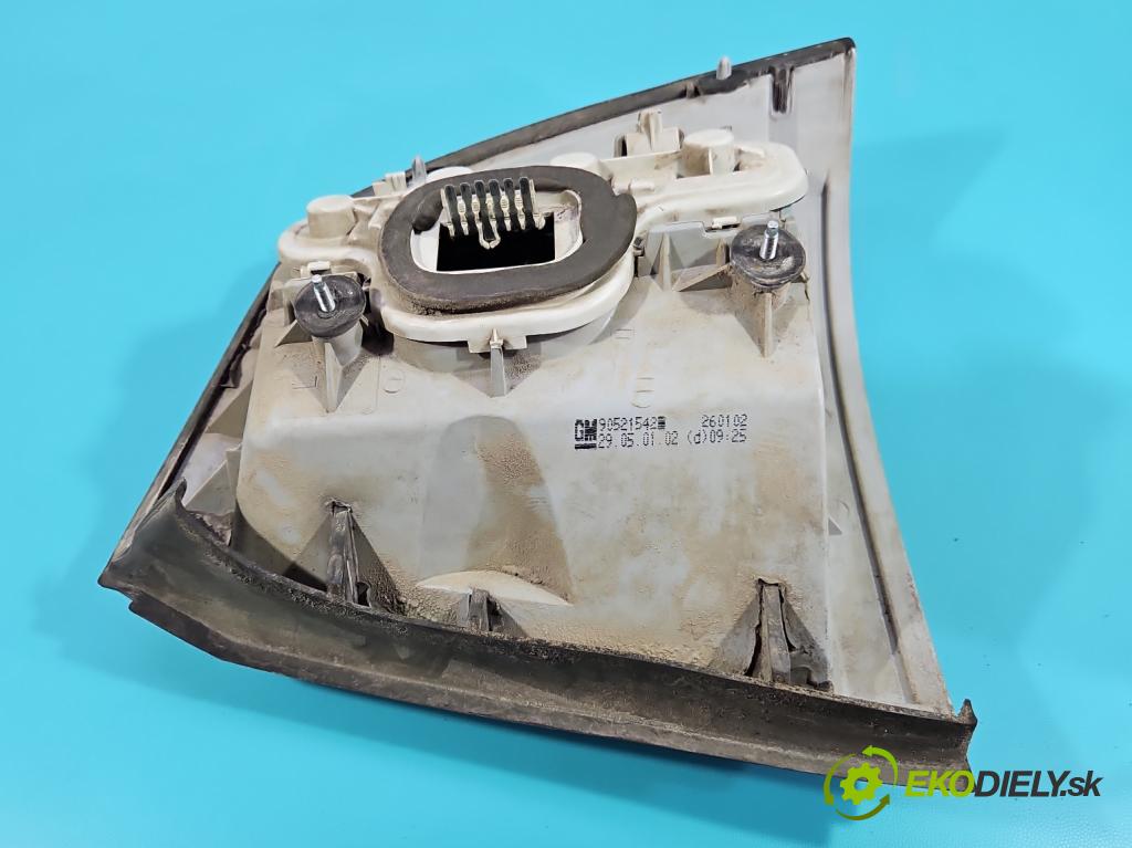 Opel Astra II 1998-2009 1.6 8V 84KM manual 62 kW 1598 cm3 5- svetlo / reflektor zadné ľavé 90521542 (Kľučka dverí ostatné)