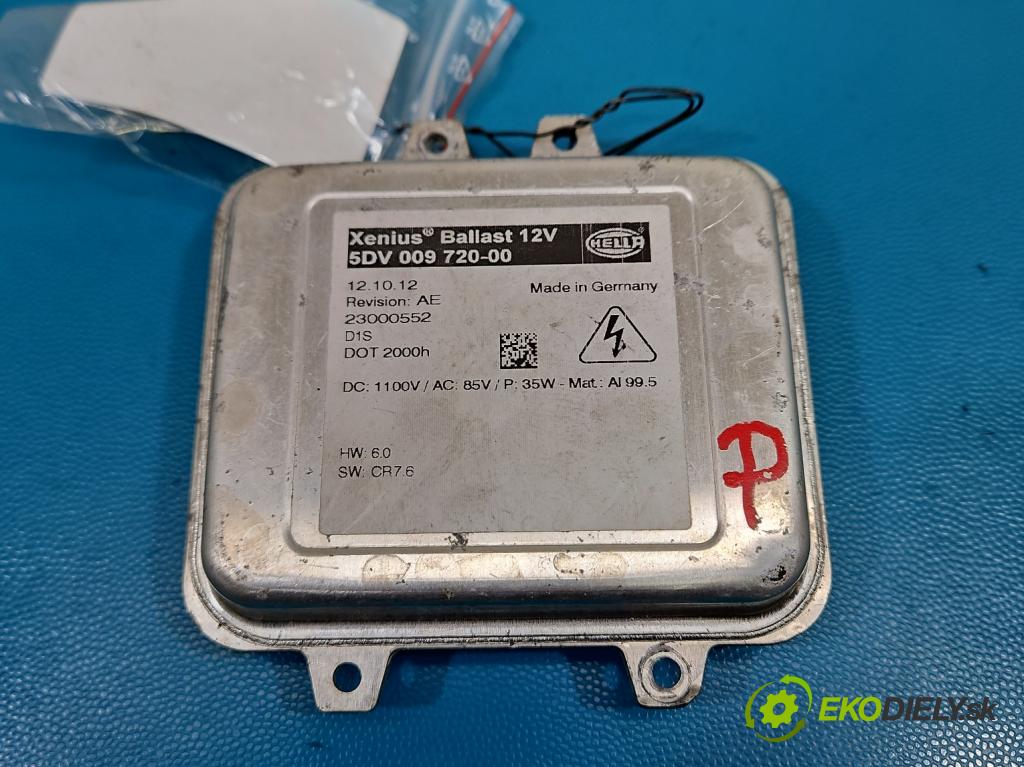 Opel Insignia A 2008-2017 2.0 cdti 160 HP manual 118 kW 1956 cm3 5- střídač: xenon 5DV009720-00 (Riadiaca jednotka xenónu)