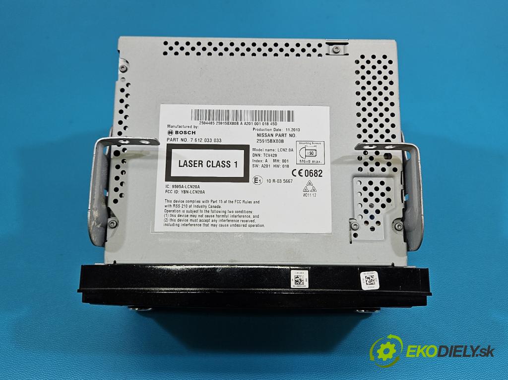 Nissan Juke I 2010-2019 1.5 dci K9K 110 HP manual 81 kW 1461 cm3 5- Radio originál 7612033033