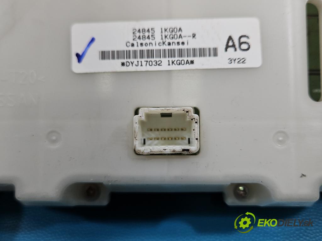 Nissan Juke I 2010-2019 1.5 dci K9K 110 HP manual 81 kW 1461 cm3 5- panel kúrenia 24845-1KG0A