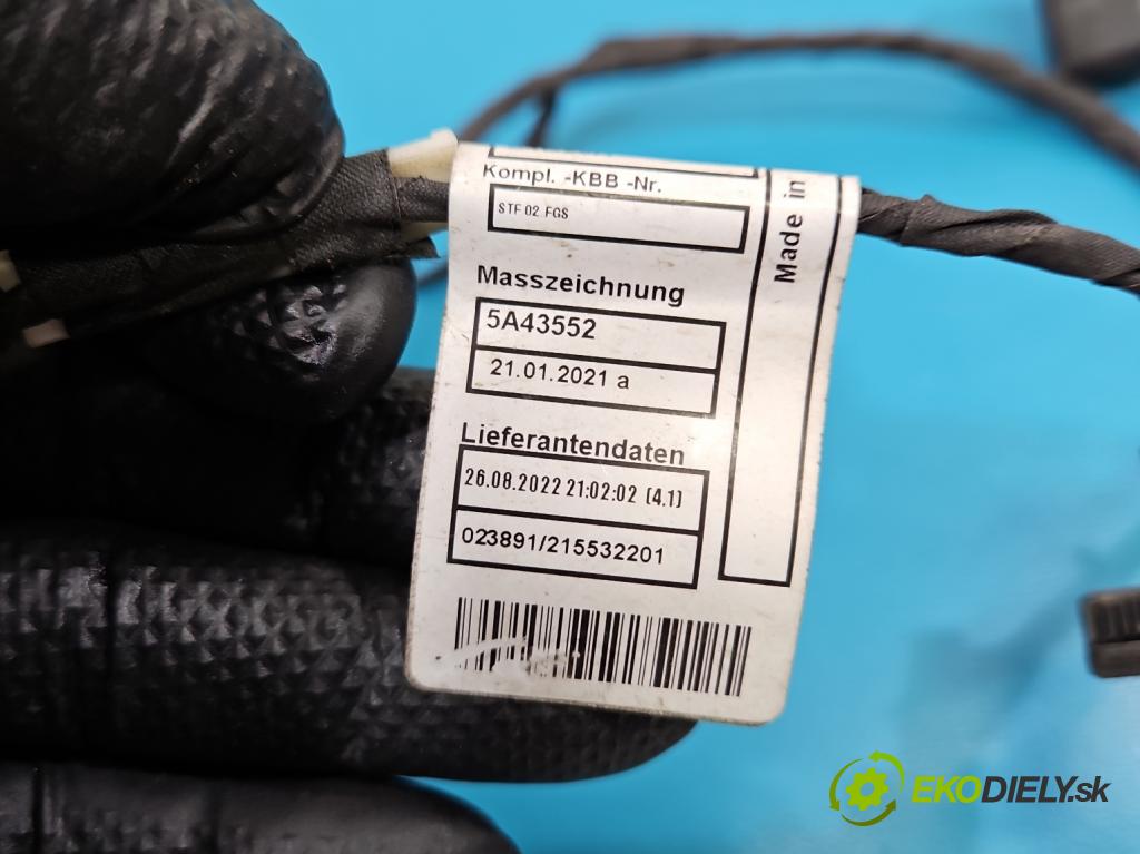 Bmw iX1 U11 0.0 elektrický: 272 HP automatic 200 kW 1 cm3 5- Zväzok: nárazník predné 5A43552