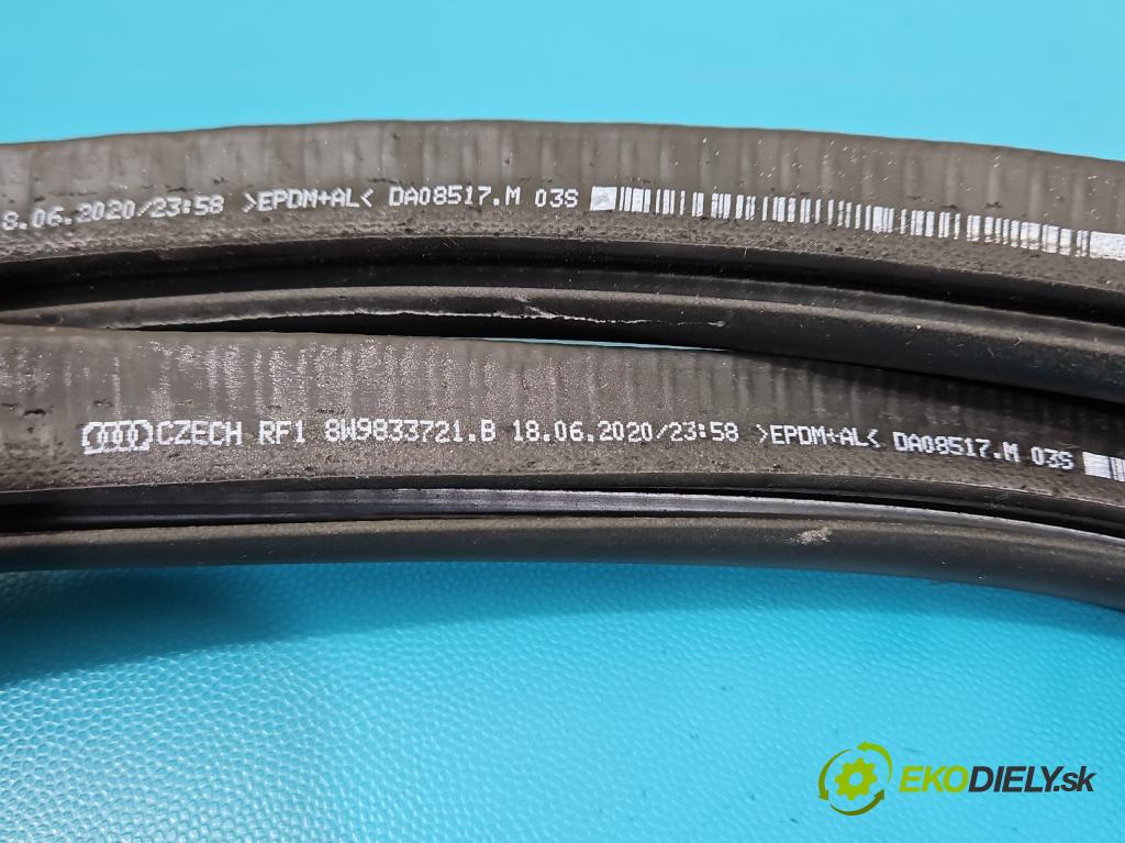 Audi A4 B9 2015-2024 2.0 TDI 190 HP automatic 140 kW 1968 cm3 5- Těsnění: dvere zadné ľavé 8W9833721B (Karoséria ostatné)