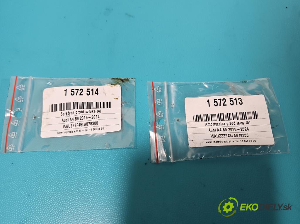 Audi A4 B9 2015-2024 2.0 TDI 190 hp automatic 140 kW 1968 cm3 5- tlumič přední levý 8W0031AA (Klika dveří ostatní)