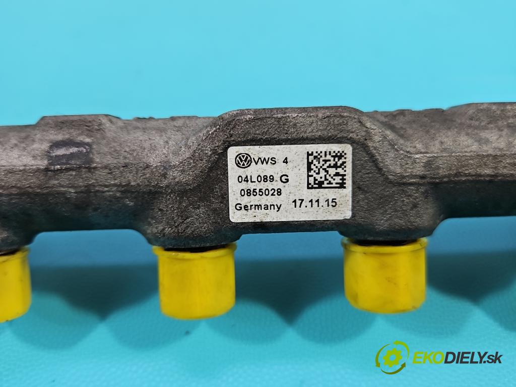 Vw Passat B8 2014 - 2.0 tdi 150 HP automatic 110 kW 1968 cm3 5- lišta vstrekovacia 04L089G (Vstrekovacia lišta)