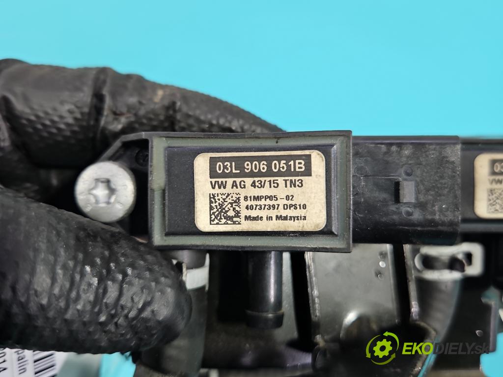 Vw Passat B8 2014 - 2.0 tdi 150 HP automatic 110 kW 1968 cm3 5- snímač tlak: výfukové 03L906051B