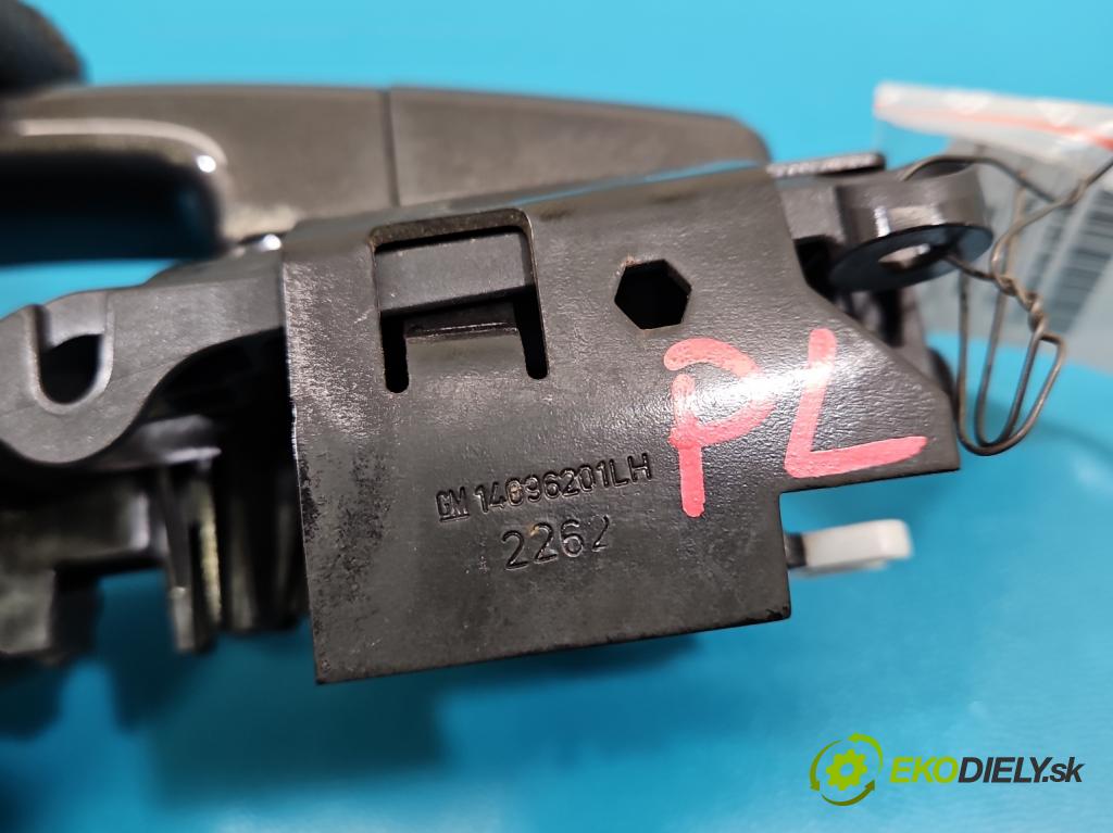 Opel Insignia A 2008-2017 2.0 cdti 160 HP manual 118 kW 1956 cm3 5- rukoväť predné ľavé mimo: 14096201 (Kľučka dverí vonkajšia predná ľavá)