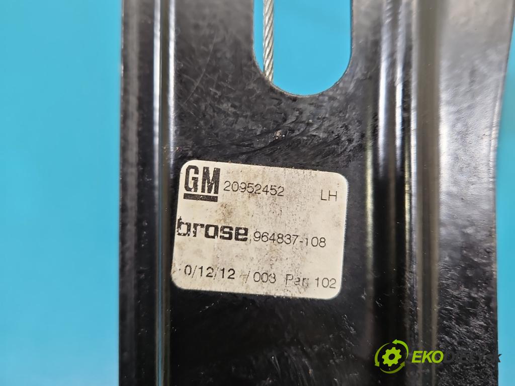 Opel Insignia A 2008-2017 2.0 cdti 160 HP manual 118 kW 1956 cm3 5- mechanizmus okna predné ľavý 966435-105