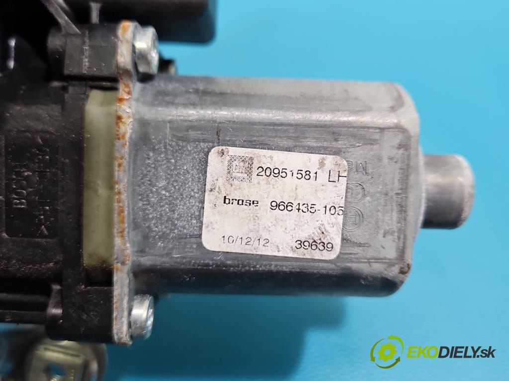 Opel Insignia A 2008-2017 2.0 cdti 160 HP manual 118 kW 1956 cm3 5- mechanizmus okna predné ľavý 966435-105