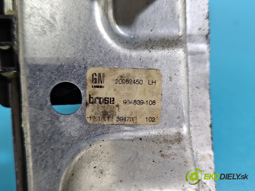 Opel Insignia A 2008-2017 2.0 cdti 160 HP manual 118 kW 1956 cm3 5- mechanizmus okna zadné ľavý 20952450